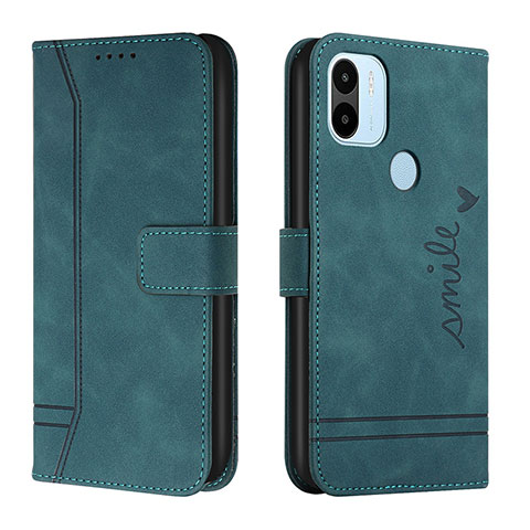 Funda de Cuero Cartera con Soporte Carcasa H01X para Xiaomi Redmi A1 Plus Verde