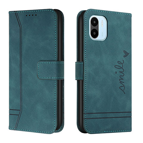 Funda de Cuero Cartera con Soporte Carcasa H01X para Xiaomi Redmi A1 Verde