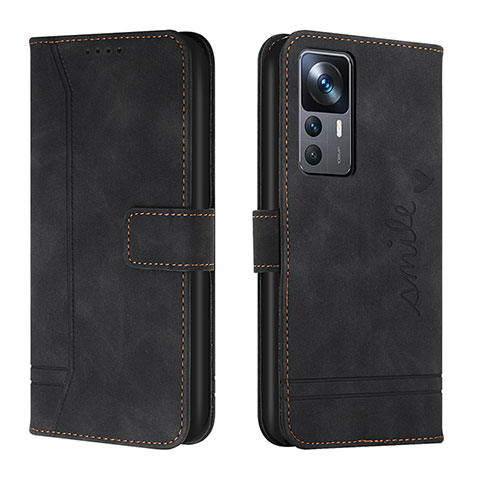 Funda de Cuero Cartera con Soporte Carcasa H01X para Xiaomi Redmi K50 Ultra 5G Negro