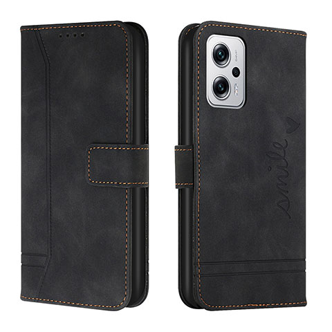 Funda de Cuero Cartera con Soporte Carcasa H01X para Xiaomi Redmi K50i 5G Negro