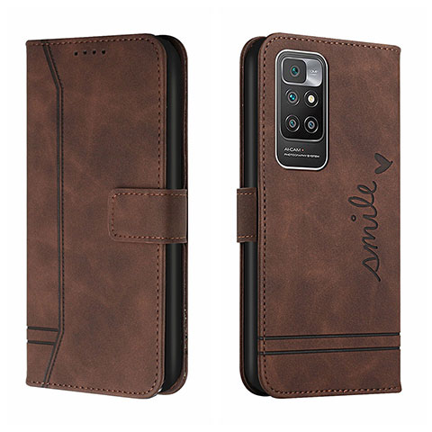 Funda de Cuero Cartera con Soporte Carcasa H01X para Xiaomi Redmi Note 11 4G (2021) Marron