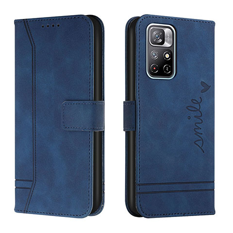 Funda de Cuero Cartera con Soporte Carcasa H01X para Xiaomi Redmi Note 11T 5G Azul