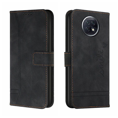 Funda de Cuero Cartera con Soporte Carcasa H01X para Xiaomi Redmi Note 9T 5G Negro