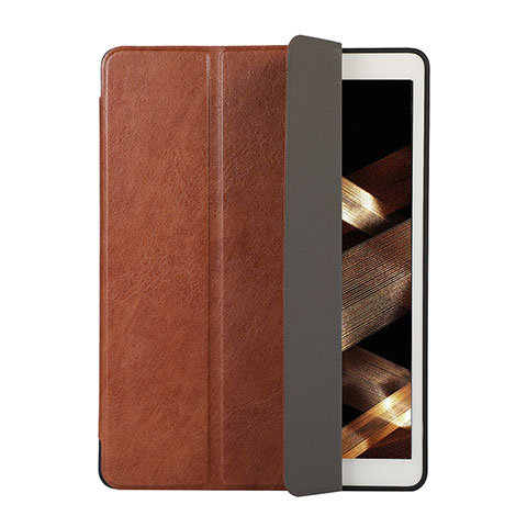 Funda de Cuero Cartera con Soporte Carcasa H02 para Apple iPad 10.2 (2019) Marron