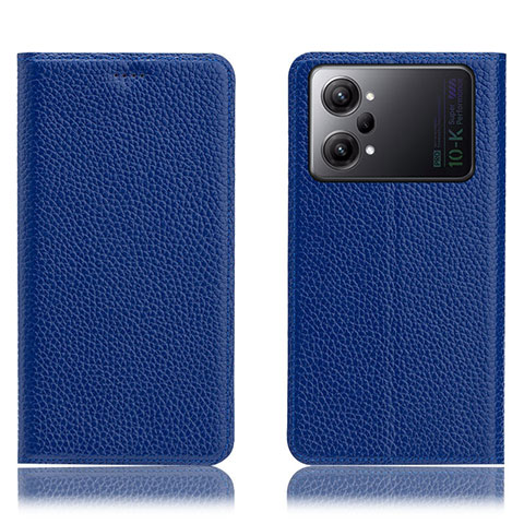 Funda de Cuero Cartera con Soporte Carcasa H02P para Oppo K10 Pro 5G Azul