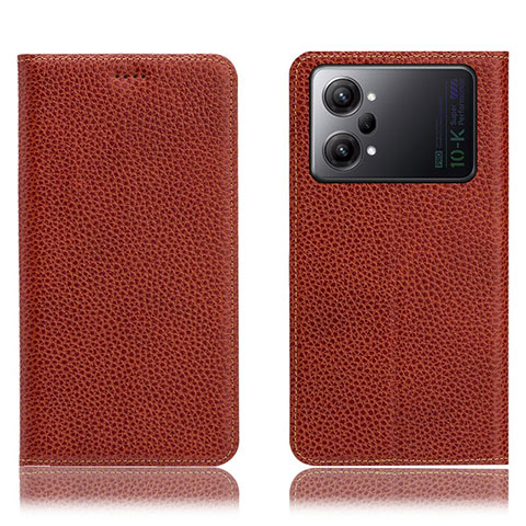 Funda de Cuero Cartera con Soporte Carcasa H02P para Oppo K10 Pro 5G Marron