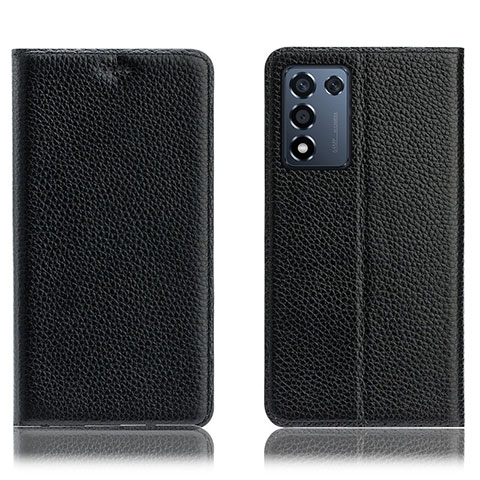 Funda de Cuero Cartera con Soporte Carcasa H02P para Oppo K9S 5G Negro