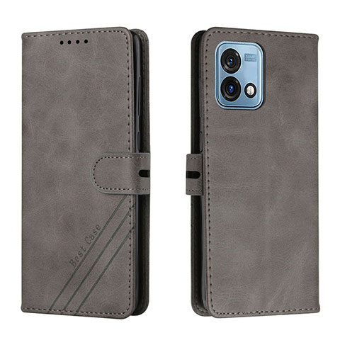 Funda de Cuero Cartera con Soporte Carcasa H02X para Motorola Moto G Stylus (2023) 5G Gris