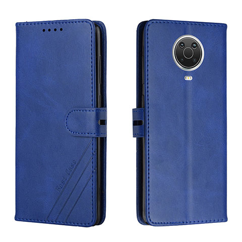 Funda de Cuero Cartera con Soporte Carcasa H02X para Nokia G10 Azul