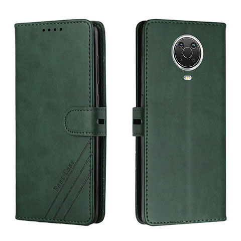 Funda de Cuero Cartera con Soporte Carcasa H02X para Nokia G10 Verde