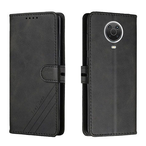 Funda de Cuero Cartera con Soporte Carcasa H02X para Nokia G20 Negro