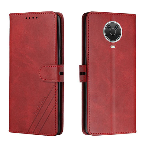 Funda de Cuero Cartera con Soporte Carcasa H02X para Nokia G20 Rojo