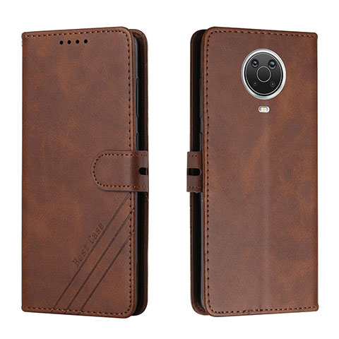 Funda de Cuero Cartera con Soporte Carcasa H02X para Nokia G30 Marron