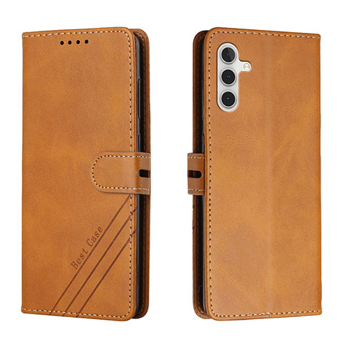 Funda de Cuero Cartera con Soporte Carcasa H02X para Samsung Galaxy A04s Marron Claro