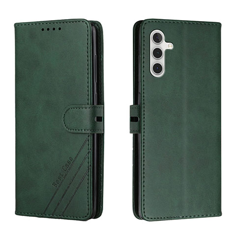 Funda de Cuero Cartera con Soporte Carcasa H02X para Samsung Galaxy A04s Verde