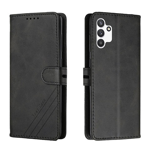 Funda de Cuero Cartera con Soporte Carcasa H02X para Samsung Galaxy A13 4G Negro