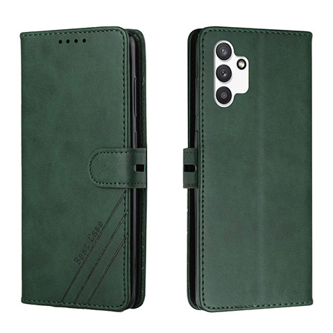 Funda de Cuero Cartera con Soporte Carcasa H02X para Samsung Galaxy A13 4G Verde