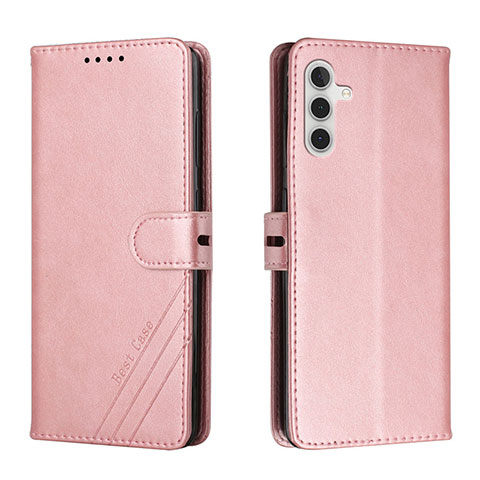 Funda de Cuero Cartera con Soporte Carcasa H02X para Samsung Galaxy A13 5G Oro Rosa