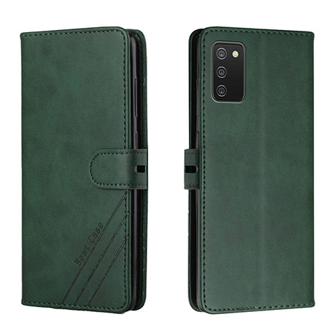 Funda de Cuero Cartera con Soporte Carcasa H02X para Samsung Galaxy M02s Verde