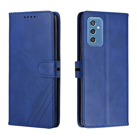 Funda de Cuero Cartera con Soporte Carcasa H02X para Samsung Galaxy M52 5G Azul