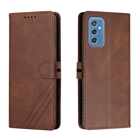 Funda de Cuero Cartera con Soporte Carcasa H02X para Samsung Galaxy M52 5G Marron