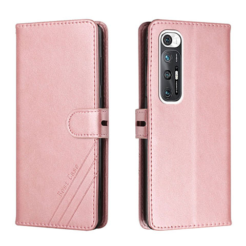 Funda de Cuero Cartera con Soporte Carcasa H02X para Xiaomi Mi 10S 5G Oro Rosa