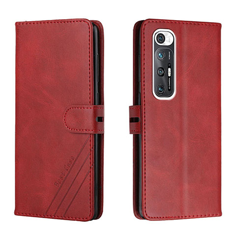 Funda de Cuero Cartera con Soporte Carcasa H02X para Xiaomi Mi 10S 5G Rojo