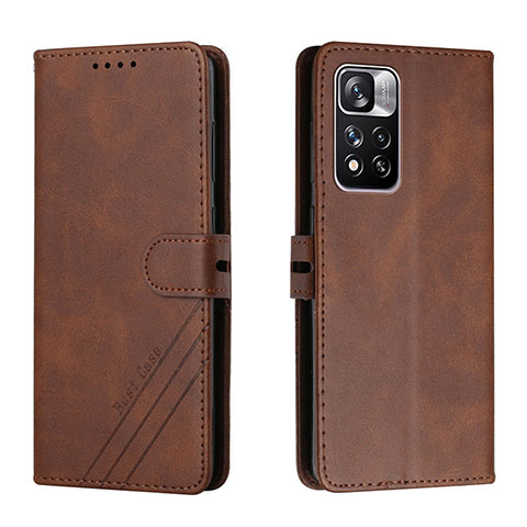 Funda de Cuero Cartera con Soporte Carcasa H02X para Xiaomi Mi 11i 5G (2022) Marron