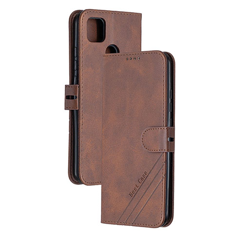 Funda de Cuero Cartera con Soporte Carcasa H02X para Xiaomi POCO C3 Marron