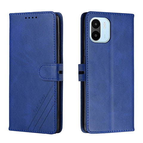 Funda de Cuero Cartera con Soporte Carcasa H02X para Xiaomi Poco C50 Azul