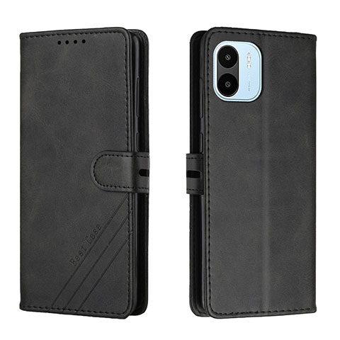 Funda de Cuero Cartera con Soporte Carcasa H02X para Xiaomi Poco C51 Negro