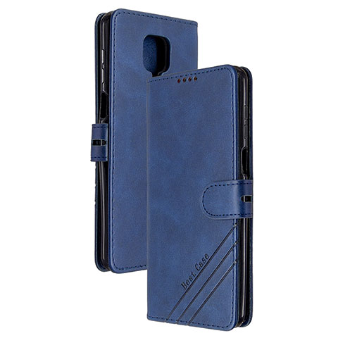 Funda de Cuero Cartera con Soporte Carcasa H02X para Xiaomi Poco M2 Pro Azul