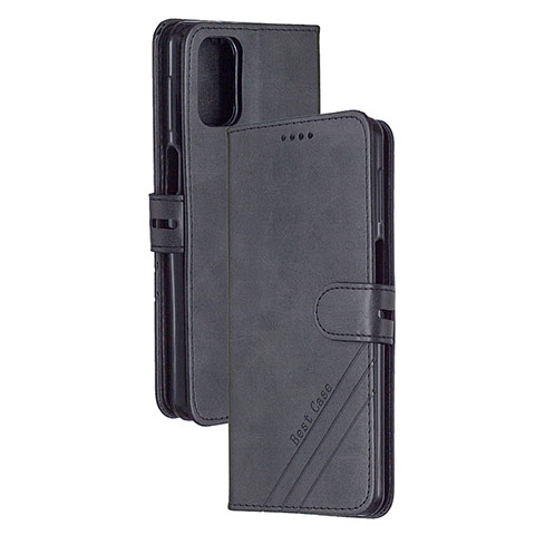 Funda de Cuero Cartera con Soporte Carcasa H02X para Xiaomi Poco M3 Negro