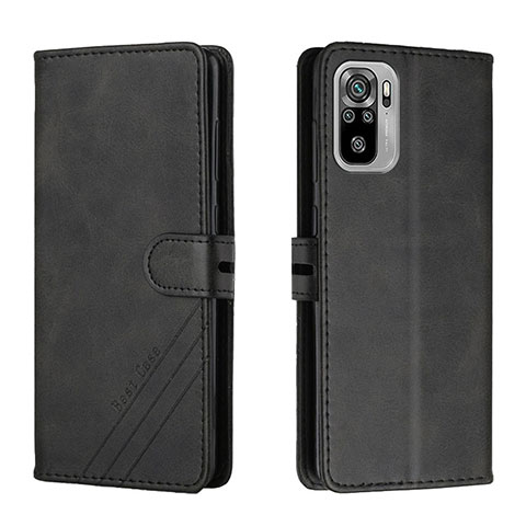 Funda de Cuero Cartera con Soporte Carcasa H02X para Xiaomi Poco M5S Negro