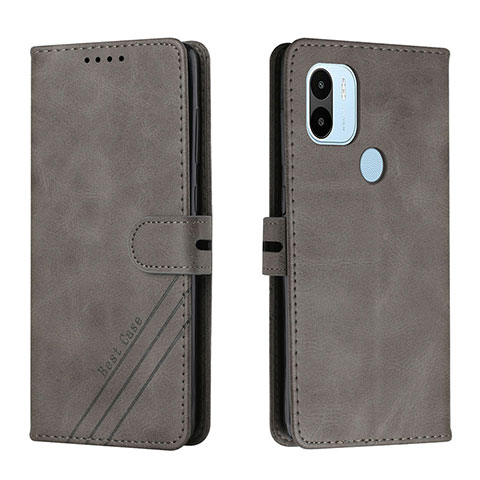 Funda de Cuero Cartera con Soporte Carcasa H02X para Xiaomi Redmi A1 Plus Gris