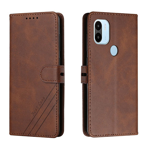 Funda de Cuero Cartera con Soporte Carcasa H02X para Xiaomi Redmi A1 Plus Marron