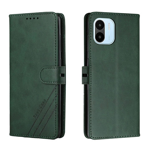 Funda de Cuero Cartera con Soporte Carcasa H02X para Xiaomi Redmi A1 Verde