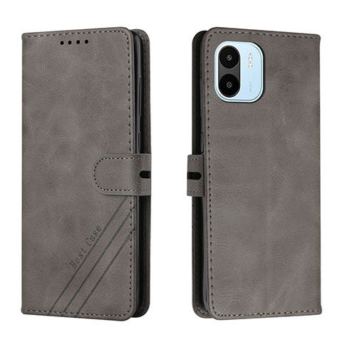 Funda de Cuero Cartera con Soporte Carcasa H02X para Xiaomi Redmi A2 Gris