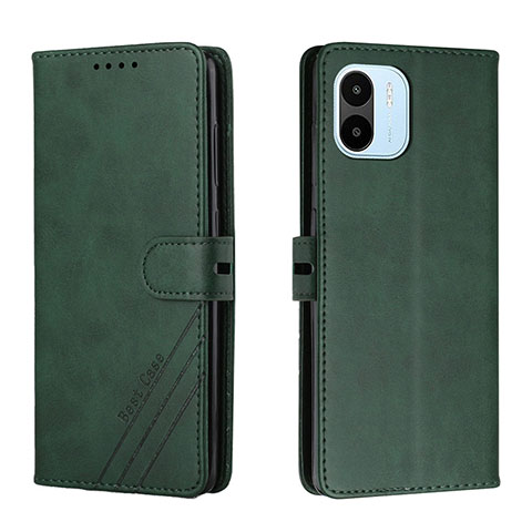 Funda de Cuero Cartera con Soporte Carcasa H02X para Xiaomi Redmi A2 Plus Verde