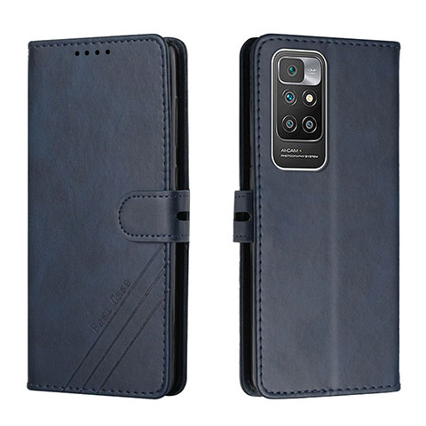 Funda de Cuero Cartera con Soporte Carcasa H02X para Xiaomi Redmi Note 11 4G (2021) Azul