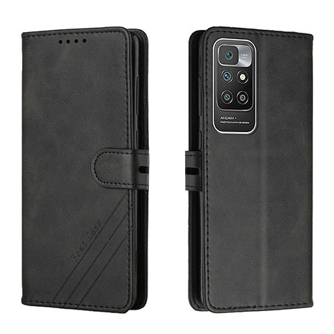 Funda de Cuero Cartera con Soporte Carcasa H02X para Xiaomi Redmi Note 11 4G (2021) Negro