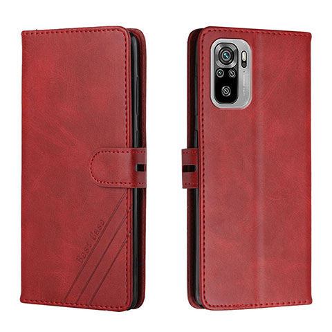 Funda de Cuero Cartera con Soporte Carcasa H02X para Xiaomi Redmi Note 11 SE India 4G Rojo