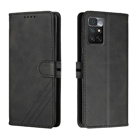 Funda de Cuero Cartera con Soporte Carcasa H02X para Xiaomi Redmi Note 11S 4G Negro