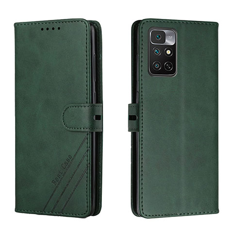 Funda de Cuero Cartera con Soporte Carcasa H02X para Xiaomi Redmi Note 11S 4G Verde