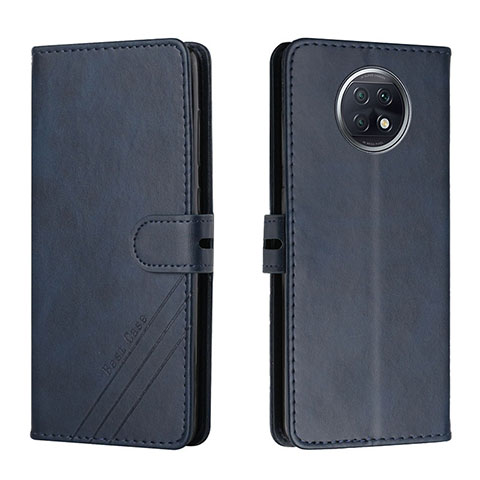 Funda de Cuero Cartera con Soporte Carcasa H02X para Xiaomi Redmi Note 9T 5G Azul