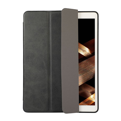 Funda de Cuero Cartera con Soporte Carcasa H03 para Apple iPad Air 3 Negro