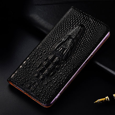 Funda de Cuero Cartera con Soporte Carcasa H03P para Huawei Honor 100 5G Negro