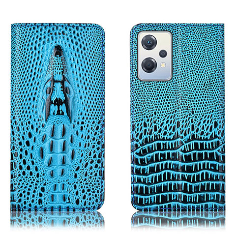 Funda de Cuero Cartera con Soporte Carcasa H03P para OnePlus Nord CE 2 Lite 5G Azul Cielo