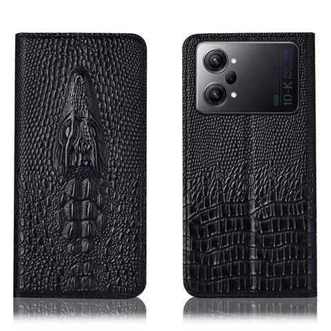 Funda de Cuero Cartera con Soporte Carcasa H03P para Oppo K10 Pro 5G Negro