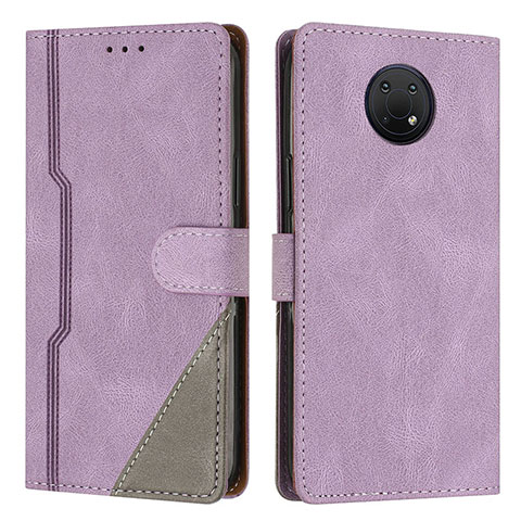 Funda de Cuero Cartera con Soporte Carcasa H03X para Nokia G300 5G Morado